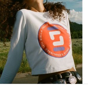 NWOT white long sleeve Fila shirt